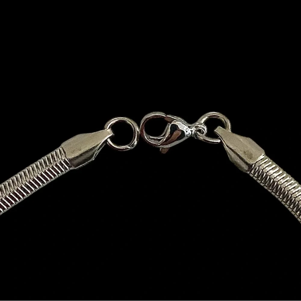 Herringbone Stainless Steel 8.3 inch long and 4mm width bracelet - Final Price!